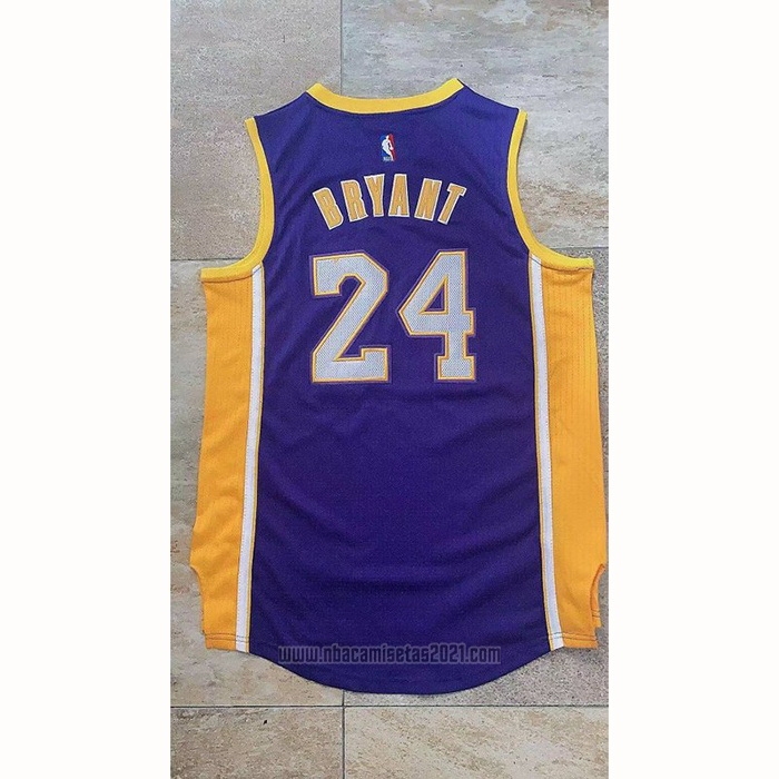 Camiseta Los Angeles Lakers Kobe Bryant #24 Violeta